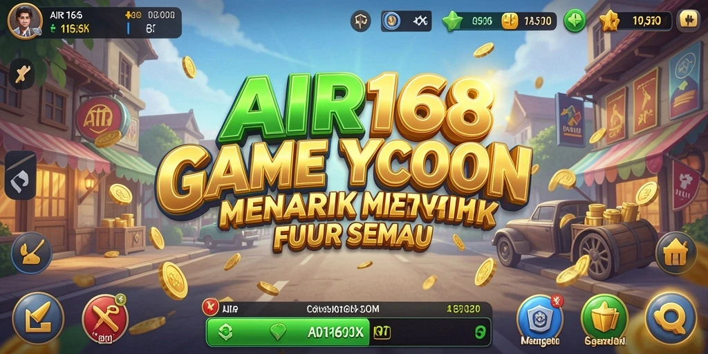 Tampilan gameplay Tycoon yang menarik dan mendetail.