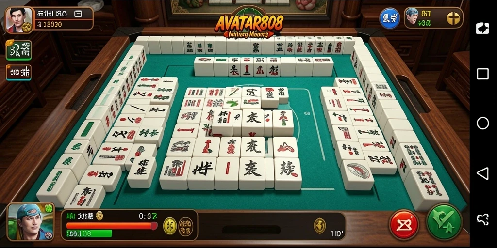 Gameplay Mahjong yang menarik di AVATAR808.