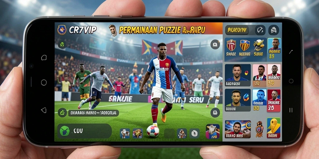 Tampilan gameplay Puzzle CR7VIP dengan berbagai tantangan menarik.