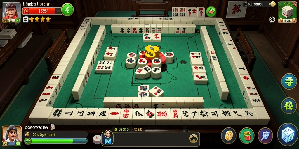 Screenshot gameplay GOGO77 menampilkan momen seru bermain Mahjong.