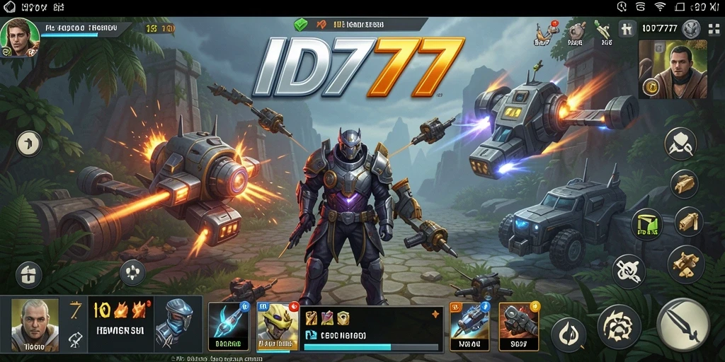Tampilan menarik dari gameplay strategis ID777 yang intens.