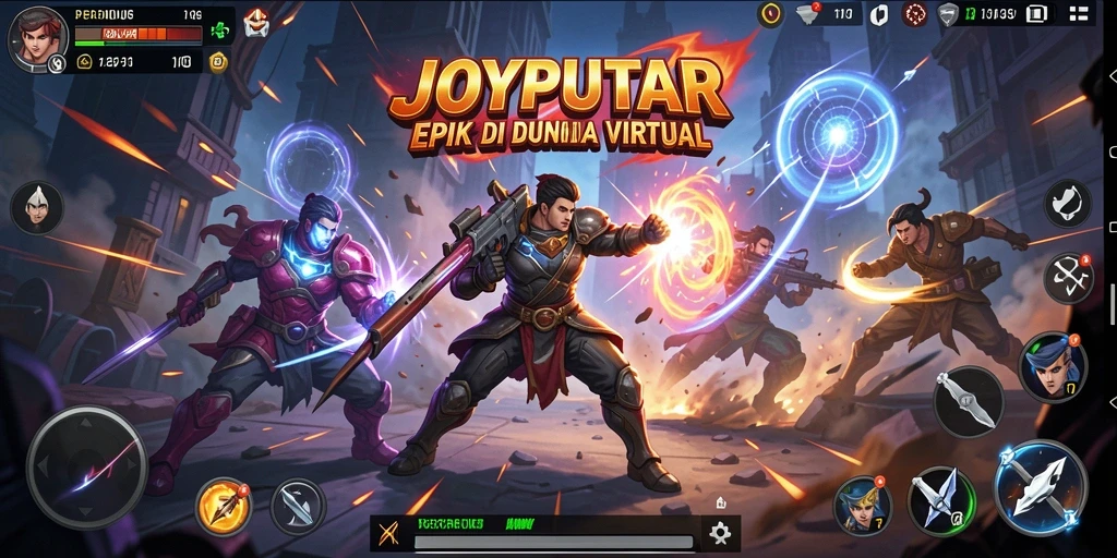 Tampilan gameplay JOYPUTAR yang seru dan penuh aksi.