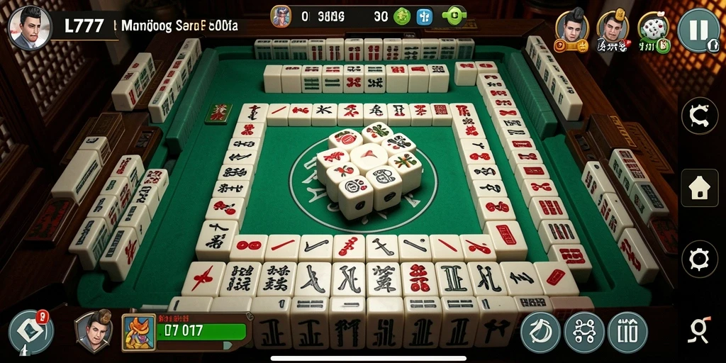 Tampilan gameplay seru dari L777 yang menghadirkan pengalaman Mahjong menantang.