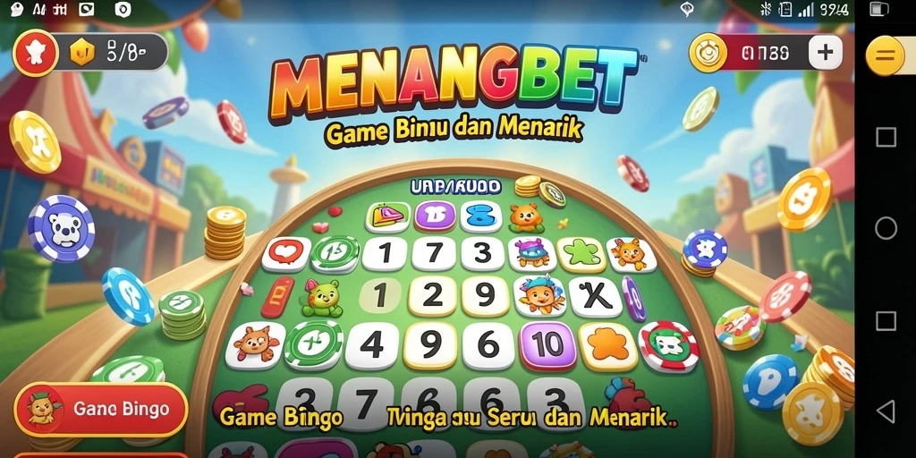 Tangkapan layar gameplay seru dalam aplikasi Bingo MENANGBET.