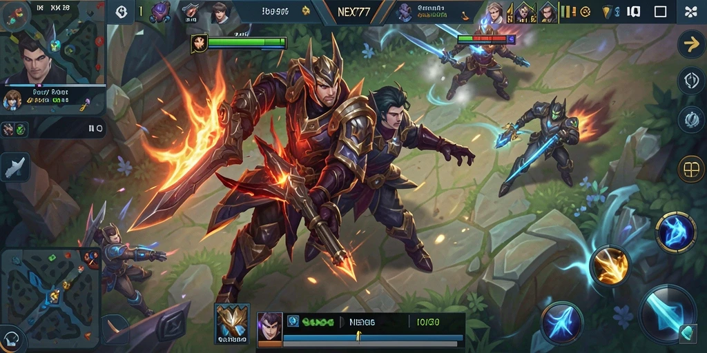 Tampilan gameplay NEX777 dengan aksi seru dan karakter menarik.