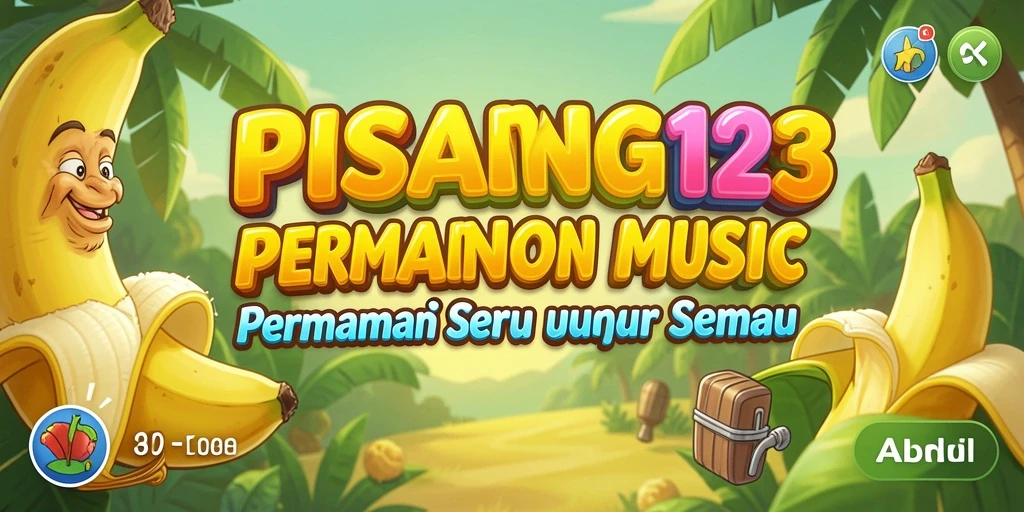 Tampilan gameplay seru dari PISANG123 dengan banyak pilihan lagu.