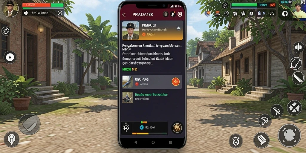 Screenshot utama PRADA188 menampilkan aksi gameplay yang dinamis.
